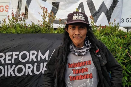 Direktur Eksekutif Walhi Kalsel dan Koordinator Simpul Jaringan Pantau Gambut Kalsel ©Pantau Gambut