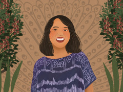 Sumarni Laman, anak muda Dayak dan Koordinator Youth Act Kalimantan ©Pantau Gambut