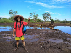 Direktur Eksekutif Walhi Kalsel dan Koordinator Simpul Jaringan Pantau Gambut Kalsel ©Pantau Gambut