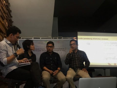 Diskusi publik tentang kebakaran gambut yang dilaksanakan pada 4 Juli 2019. Diskusi ini melibatkan jaringan Pantau Gambut di Riau, BRG, DLHK, perwakilan dari desa, LSM, dan media.